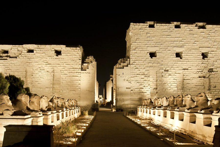 Image of Karnak Temple with the alt text "Sound and Light Show at Karnak Temple in Luxor